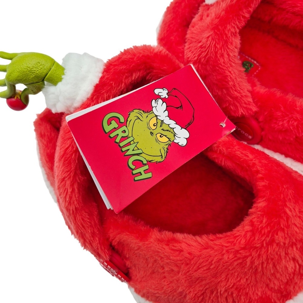 Crocs The Grinch Classic Lined Clogs Women's Size 11 Shoes Unisex Casual Green - Picture 7 of 16